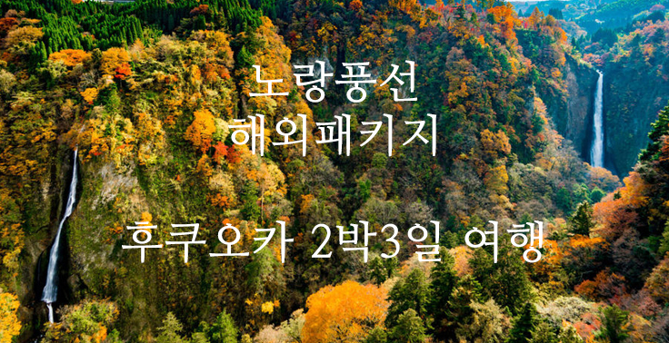 [노랑풍선] 출발확정 후쿠오카3일온천1박+힐튼1박나카스크루즈대게+주류무제한 유후인,구마모토